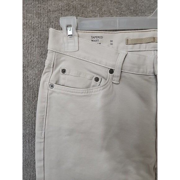 Banana Republic Athletic Traveler Pant Mens 30x30(25.5) Transition Cream Tapered - Picture 5 of 12